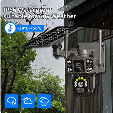 Caméra de surveillance solaire WIFI V380 Pro 6K 12MP