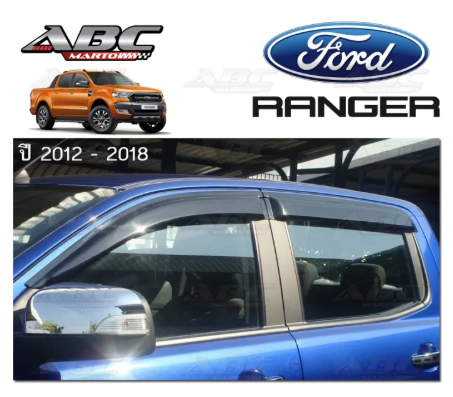 Déflecteur d'air 4 fenêtres - Ford 2012-2018 noir