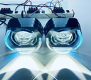 Angel eyes - projecteur led bi-led 3 pouces - 2 lasers 5D RGD type L